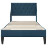 vidaXL Cadre de lit avec tête de lit Bleu 100 x 200 cm Velours