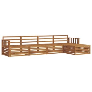 vidaXL Ensemble de canapés d'extérieur 5 pc Naturel