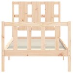 vidaXL Cadre de lit sans matelas 90x200 cm bois de pin massif