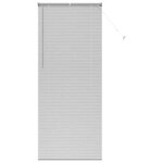 vidaXL Store de Fenêtre avec des rideaux Autre Argenté 90 x 220 cm Aluminium