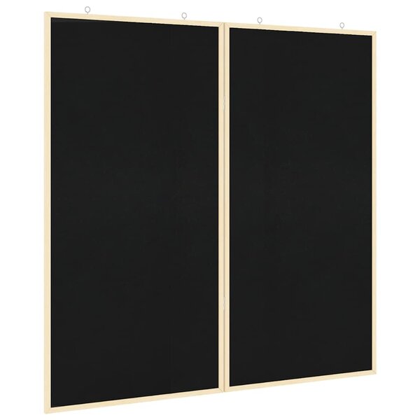 vidaXL Tableau noir Noir 100 x 1.4 x 100 cm Bois massif en pin