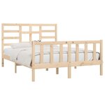 vidaXL Cadre de lit sans matelas 160x200 cm bois massif de pin