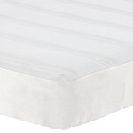 vidaXL Matelas à ressorts ensachés Crème 180x200x20 cm Medium Ferme Tissu