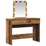 vidaXL Coiffeuse Bois Ancien 100 x 40 x 130 cm Bois d'ingénierie
