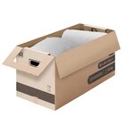 Pack and Move - Lot 50 cartons déménagement stockage XL - 80 x 40 x 40 cm - Poignées renforcées - 3 adhésifs offerts