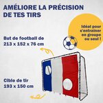 Best Sporting 11053-11061 - But de football 213 x 152 x 76 cm en noir avec cible de tir "France"
