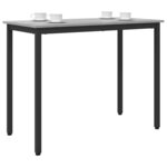 vidaXL table Gris Sonoma 100 x 50 x 76 5 cm Bois d'ingénierie et acier