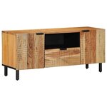vidaXL Meuble TV Marron 105 x 33.5 x 46 cm Bois d'acacia massif
