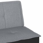 vidaXL Canapé-lit à gris clair tissu