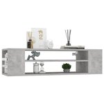 vidaXL Meuble TV suspendu Gris béton 100x30x26 5 cm Bois d’ingénierie