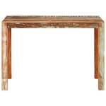 vidaXL Table de salle à manger 110x55x76cm Bois massif de récupération