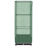 vidaXL Jardinière surélevée avec housse aspect rotin 40x40x123 cm
