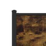 vidaXL Cadre de lit en métal sans matelas chêne fumé 107x203 cm