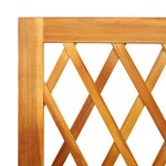 vidaXL Jardinière avec treillis 55x29 5x132 cm bois massif d'acacia