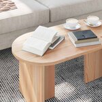 vidaXL Table basse Naturel 80 x 39 5 x 35 cm Bois de pin massif