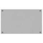 vidaXL Tableau noir magnétique mural blanc 100x60 cm verre trempé
