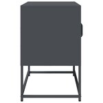 vidaXL Meuble TV anthracite 68x39x60 5 cm acier laminé à froid