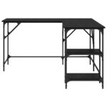 vidaXL Bureau Chêne noir 139 x 139 x 75 cm Bois d'ingénierie