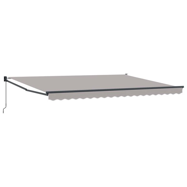 vidaXL Auvent Gris clair 450 x 300 x 165 cm Polyester et métal