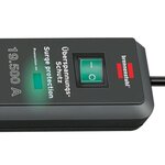 Brennenstuhl rallonge à 6 prises secure-tec 2 m anthracite