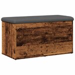 vidaXL Banc de rangement vieux bois 82x42x45 cm bois d'ingénierie