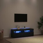 vidaXL Meuble TV 2 Pièces Noir 60 x 35 x 40 cm Bois d'ingénierie
