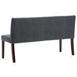 vidaXL Banc 148 5 cm Gris Similicuir daim