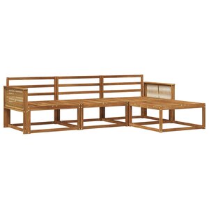 vidaXL Ensemble de canapés d'extérieur 4 pc Naturel