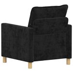 vidaXL Canapé Noir 76 x 81 x 87 5 cm Polyester