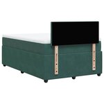 vidaXL Sommier à lattes de lit avec matelas vert foncé 120x190 cm