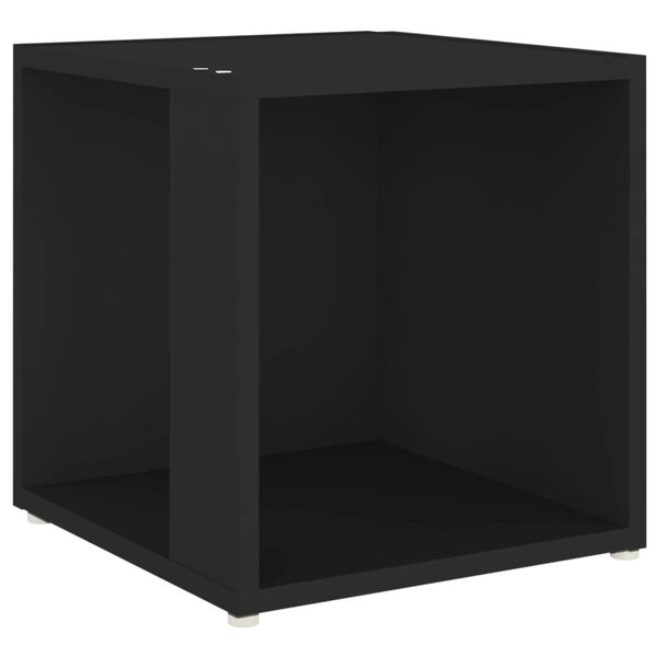 vidaXL Table d'appoint Noir 33x33x34 5 cm Aggloméré