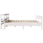 vidaXL Cadre de lit sans matelas blanc 180x200 cm bois massif de pin