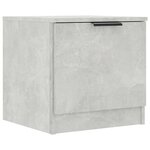 vidaXL Tables de chevet 2 Pièces Gris béton 40x39x40 cm