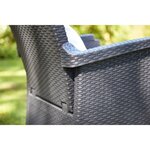 Keter Chaises inclinables de jardin Vermont lot de 2 Graphite
