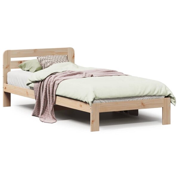 vidaXL Cadre de lit sans matelas 90x190 cm bois de pin massif