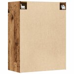 vidaXL Armoire murale suspendue vieux bois 69 5x34x90 cm