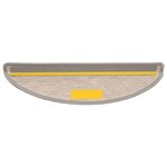 vidaXL Tapis d'escalier autocollants aspect sisal 15 Pièces 56x17x3 cm