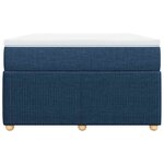 vidaXL Sommier à lattes de lit avec matelas Bleu 120x200 cm Tissu