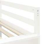 vidaXL Lit mezzanine enfants toboggan blanc 80x200 cm bois pin massif