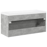 vidaXL Ensemble de meubles de salle de bain 2 Pièces gris béton