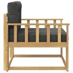 vidaXL Sofa de milieu extérieur Polyester Blanc