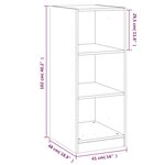 vidaXL Garde-robe chêne fumé 48x41x102 cm bois d'ingénierie