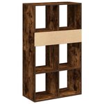 vidaXL Bibliothèque chêne fumé 66x31x112 cm bois d'ingénierie