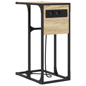 vidaXL Table de chevet Chêne sonoma Bois d'ingénierie