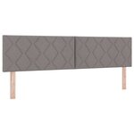 vidaXL Lit à ressorts avec matelas Taupe 180 x 200 cm tissu