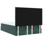 vidaXL Cadre de lit ottoman avec matelas vert foncé 140x190 cm velours