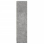 vidaXL Buffet avec porte en verre gris béton 35x37x142 cm