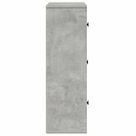 vidaXL Bibliothèque gris béton 60x24x76 5 cm bois d'ingénierie