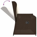 vidaXL Banc de jardin Marron polyrotin