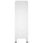 vidaXL Garde-robe industrielle Blanc 67x35x107 cm Acier